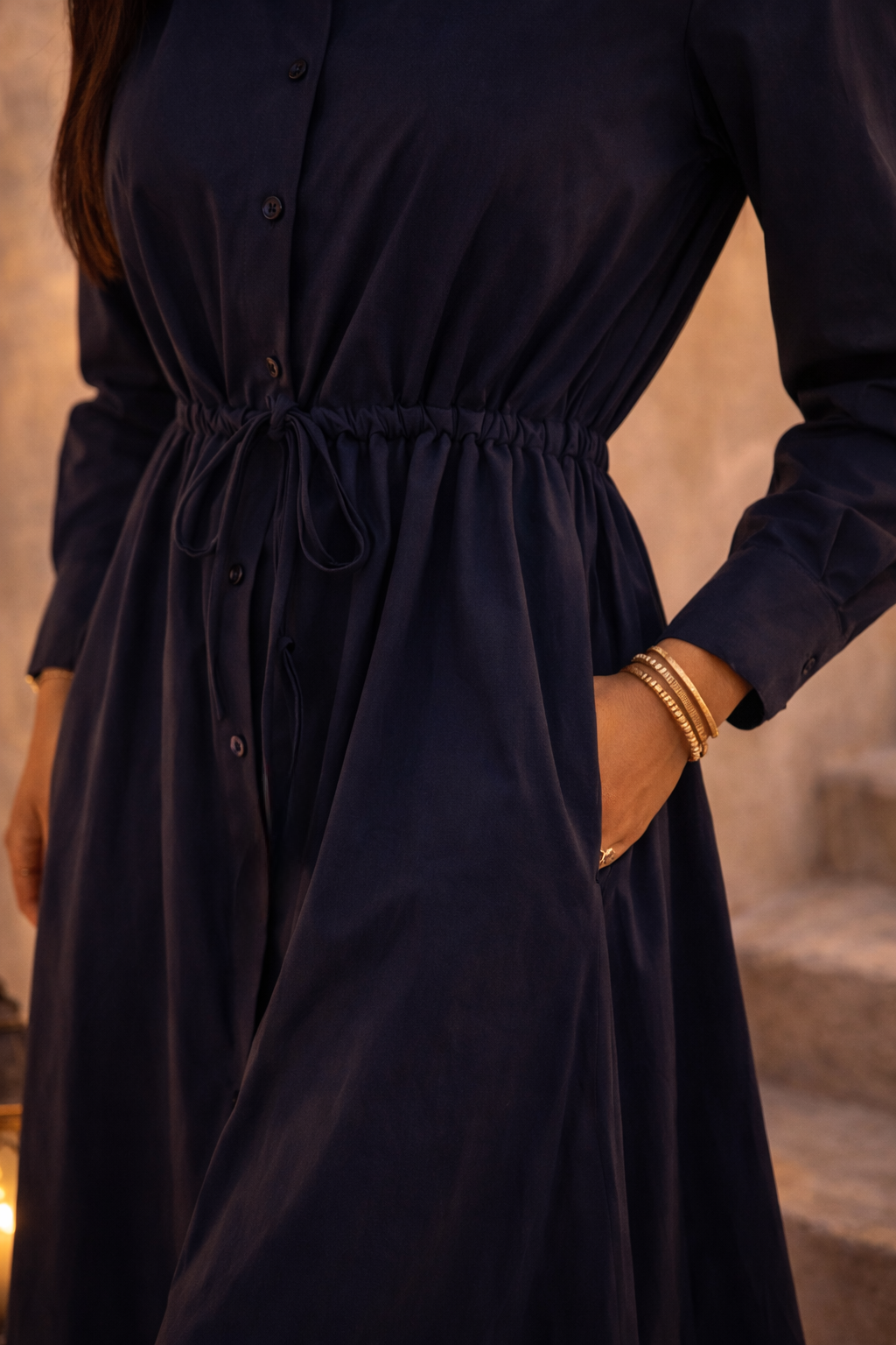 DUSK SHIRT DRESS NAVY