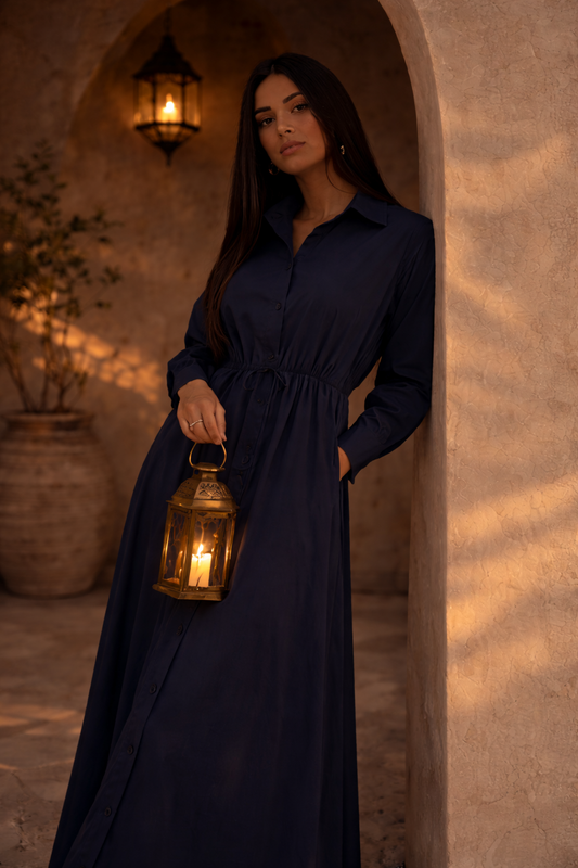 DUSK SHIRT DRESS NAVY