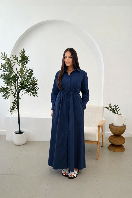 DUSK SHIRT DRESS NAVY