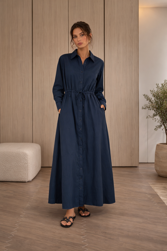 DUSK SHIRT DRESS NAVY